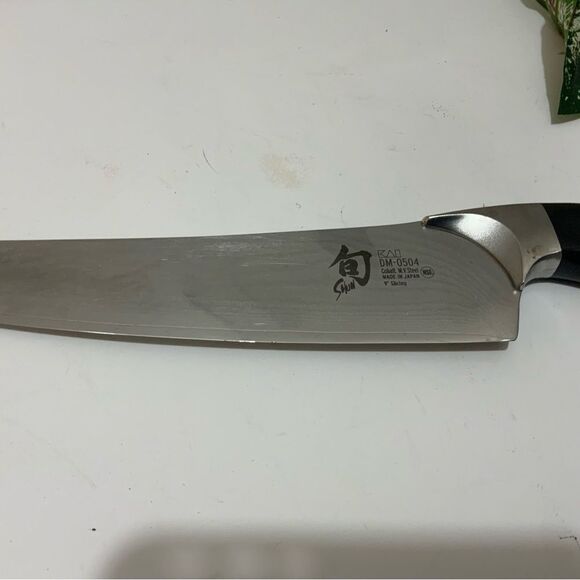 RARE KAI Shun Ken Onion 9” Slicing Knife DM0504 DM-0504 - Picture 3 of 10
